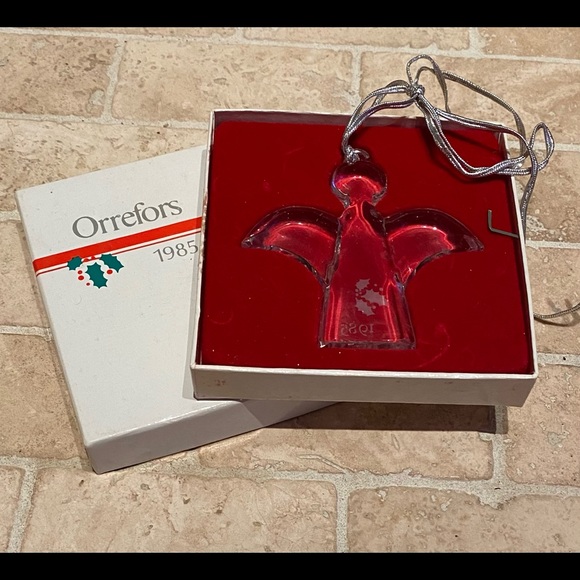 ORREFORS 1985 Angel Crystal Ornament 🎄🎁 - Picture 2 of 3